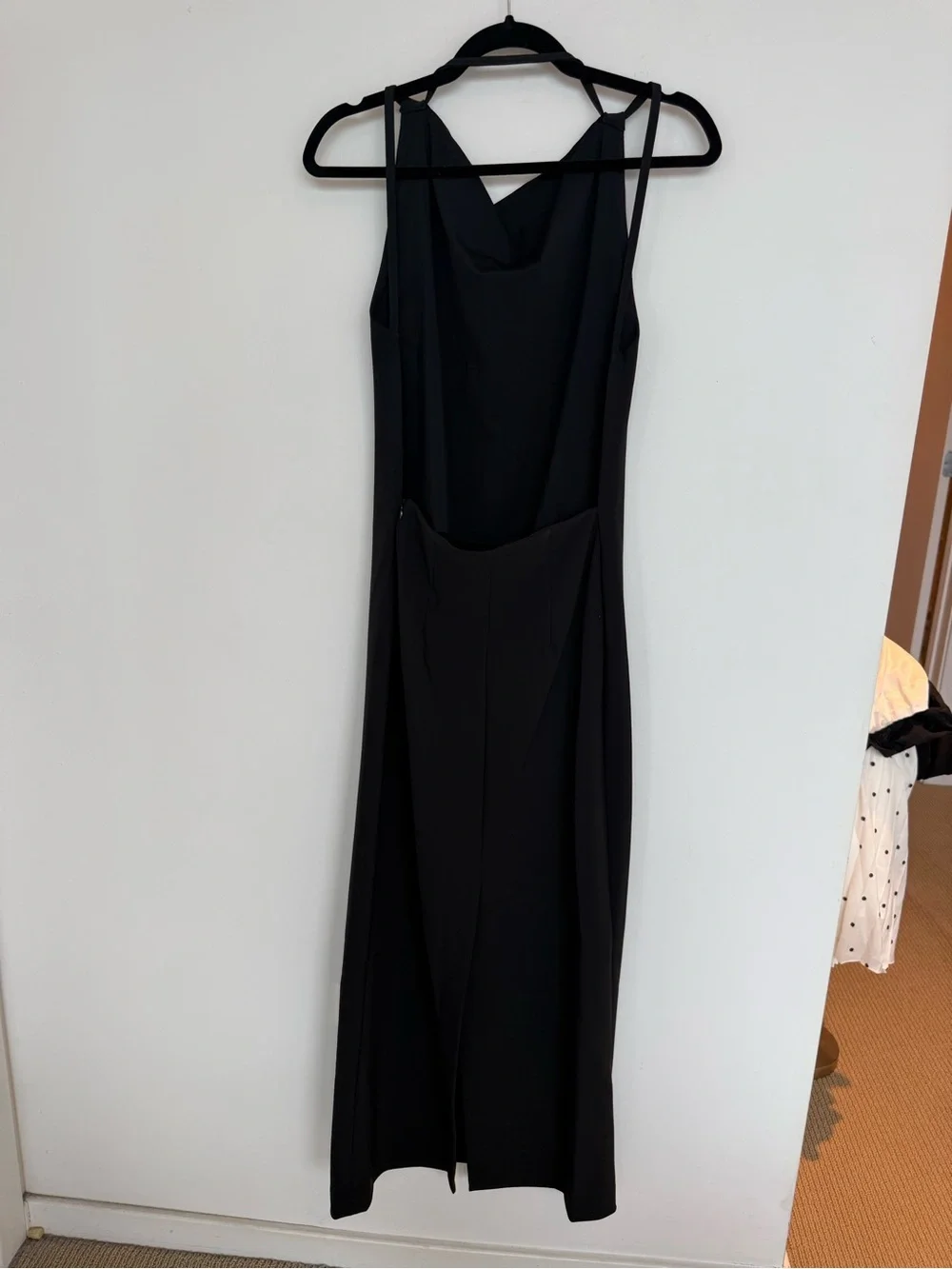 NWT Rohe Open Back Black Maxi Dress Size 36/4